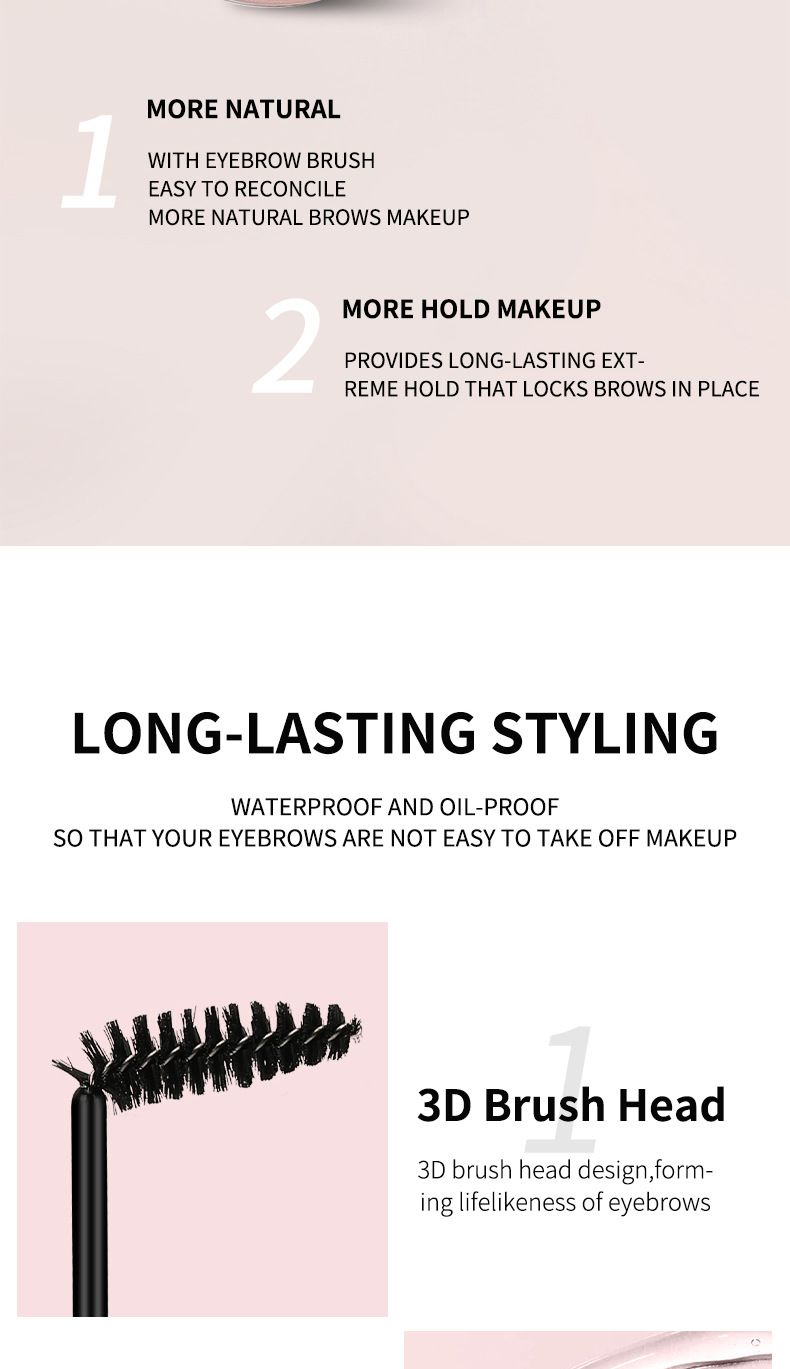 Crème pour sourcils OCHEAL Wild 8 g, liquide naturel, transparent, incolore, gel modelant, savon pour sourcils, gel pour sourcils, artefact naturel pour sourcils sauvages_voghion.com