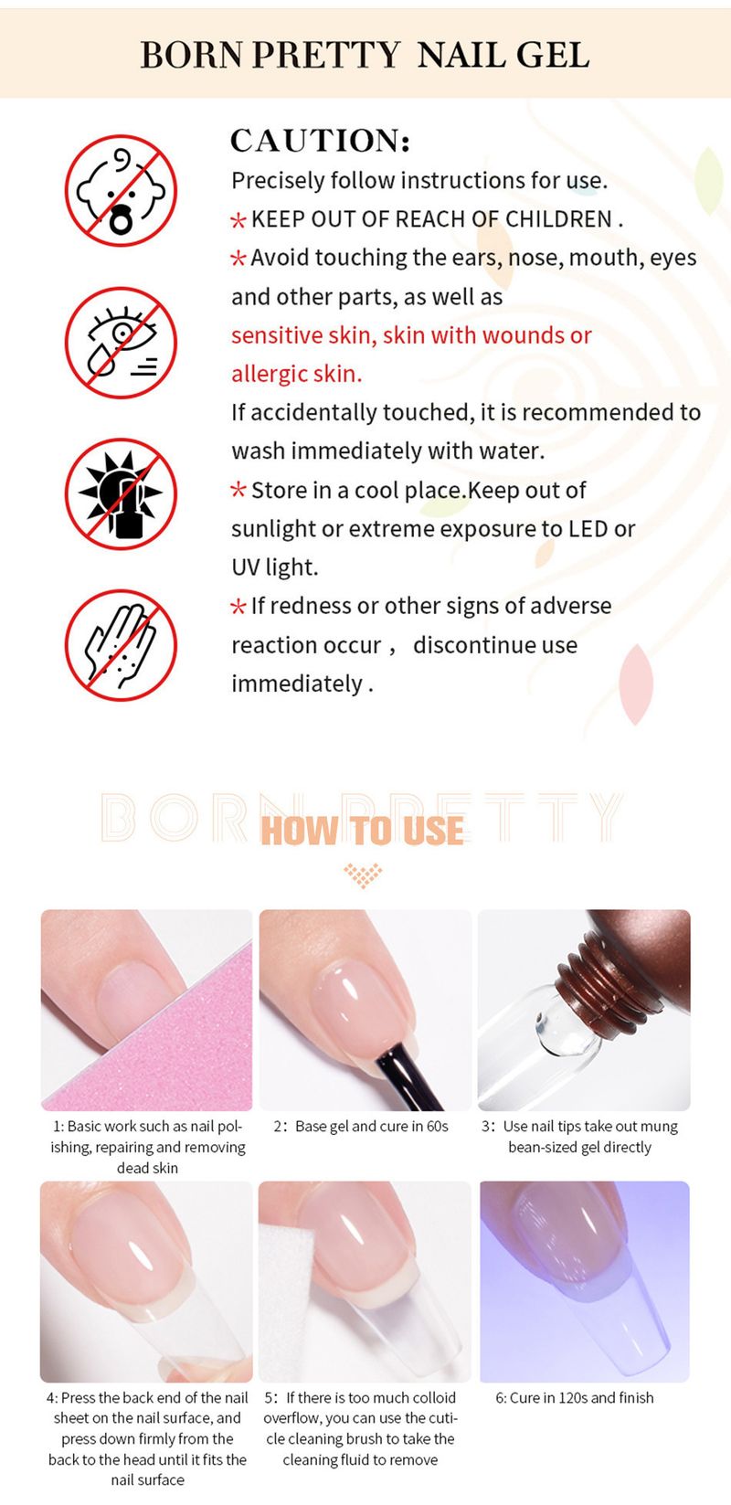 Nagelkleber, Nailart-Schlauchpflaster, Nagellackkleber, Nagelstück, Klebekleber, Nailart-Pflaster, entfernbar, ohne den Nagel zu verletzen_voghion.com
