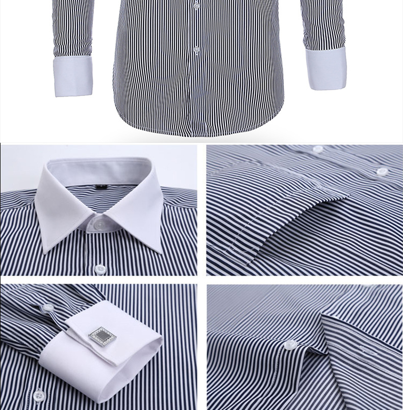 Abbigliamento uomo Camicia con gemelli francesi Camicia da uomo taglie comode_voghion.com