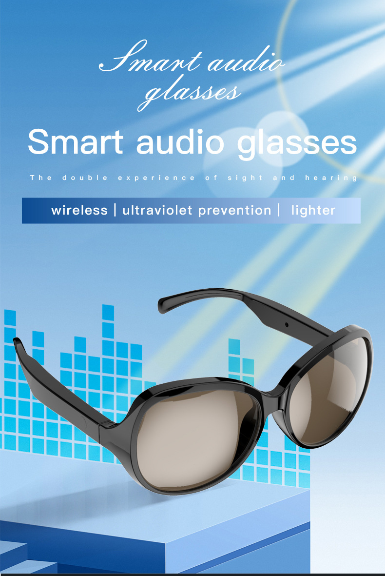2023 F06 F07 F08 Intelligent Bluetooth Glasses Conducting Black Technology Outdoor Sports Sunglasses_voghion.com