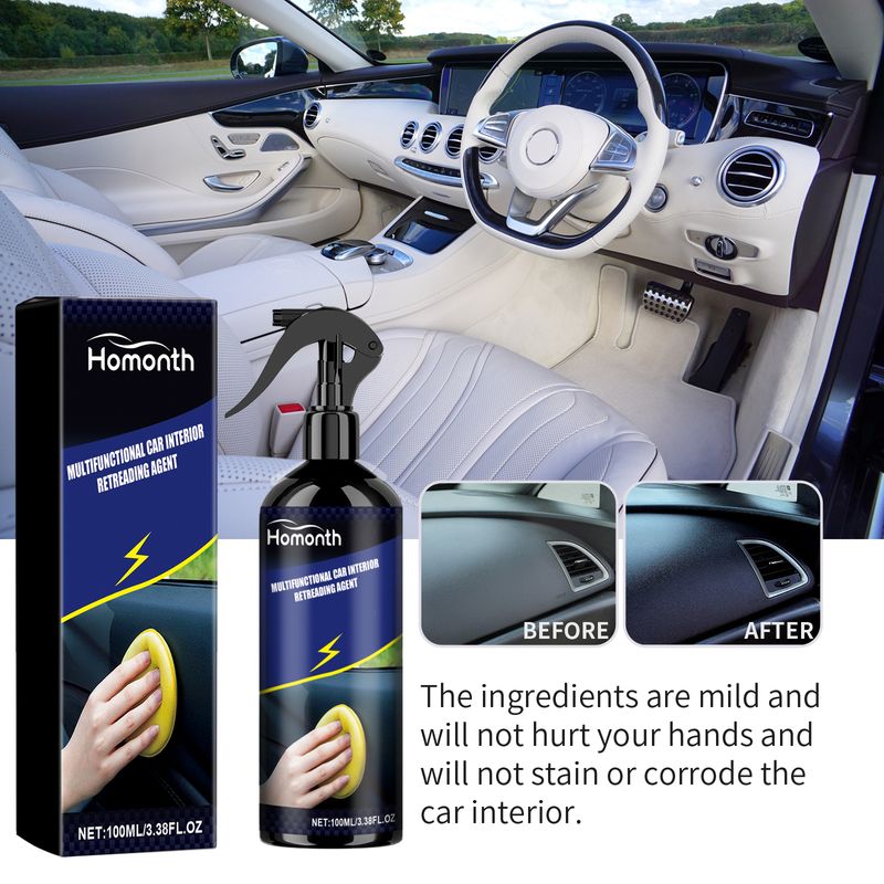 Homonth Multi-Purpose Vehicle Interior Retreader Cleans The Instrument Panel Interior With Plastic Retreading Coating For Dust Suppression_voghion.com