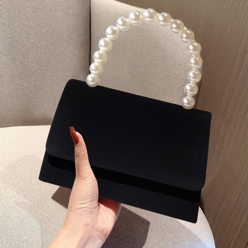 Nuova borsa a mano in velluto e perle, pochette da sera di alta qualità, borsa a tracolla quadrata piccola per feste in cheongsam_voghion.com
