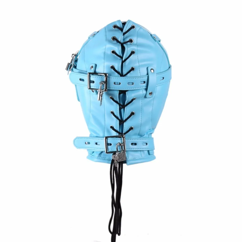 Jouets sexuels pour Couples, masques complets de Bondage BDSM, privation sensorielle, Gimp SM en cuir rembourré, capuche de jeu de rôle d'esclave W_voghion.com
