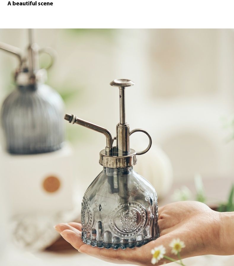 Annaffiatoio per uso domestico in stile nordico, a pressione, per giardinaggio, piccolo flacone spray disinfettante speciale in vetro_voghion.com