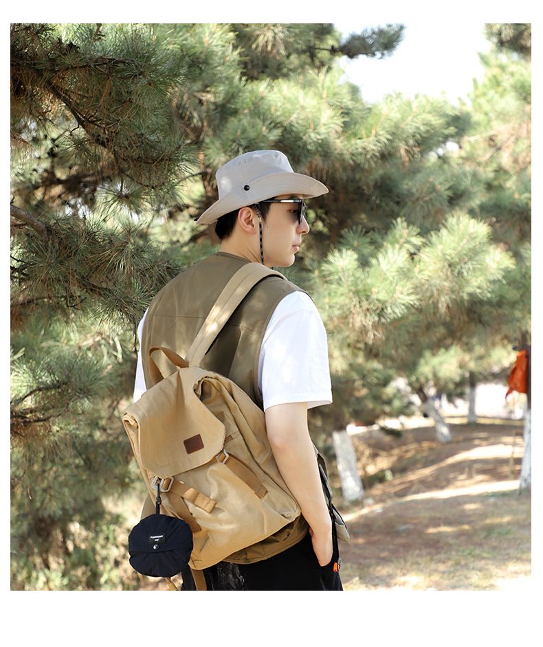 Cappello da pescatore da uomo per attività all'aperto - Protezione solare UPF 50+ e asciugatura rapida per escursionismo/pesca - Stile Boonie ripiegabile_voghion.com