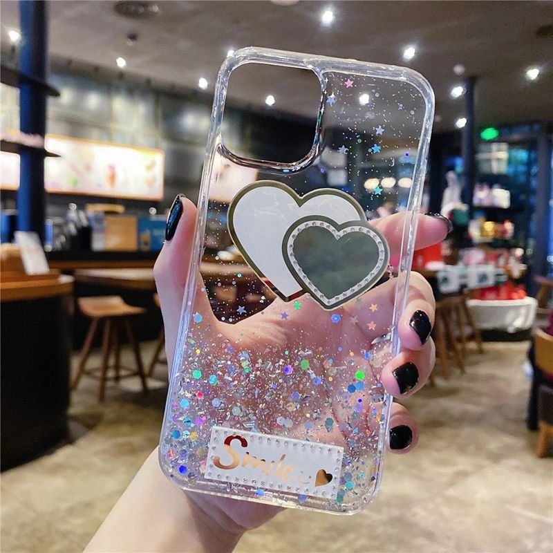 Mirror Glitter Girl Case For Xiaomi Mi POCO X2 X3 NFC M3 F2 9T CC9 A3 Redmi Note 10 6 7 8 9 9S 10T Lite 5G K20 K30 Pro K_voghion.com