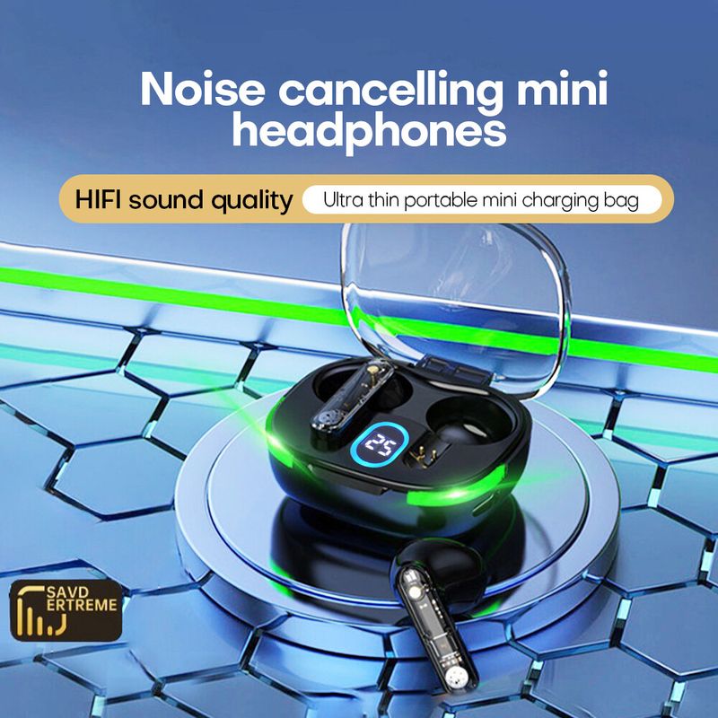 Kabellose Bluetooth 5.3 Kopfhörer mit Geräuschunterdrückung In-Ear-Kopfhörer Headset UK_voghion.com