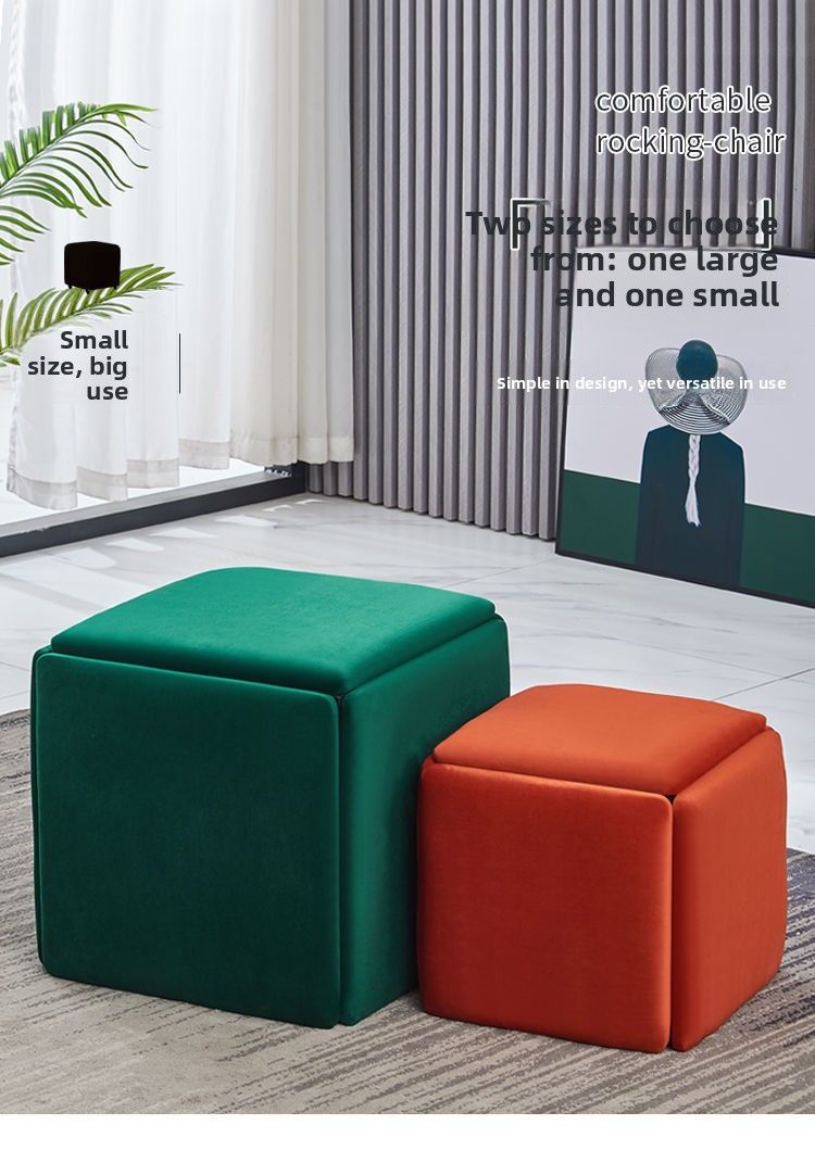 Tabouret à langer multifonction 5 en 1, idéal pour changer les chaussures des célébrités d'Internet nordiques_voghion.com