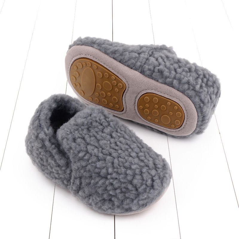 Scarpe da bambino autunno e inverno scarpe da bambino foderate in pile suola in gomma morbida antiscivolo scarpe da bambino scarpe di cotone scarpe da bambino all'ingrosso 2706_voghion.com