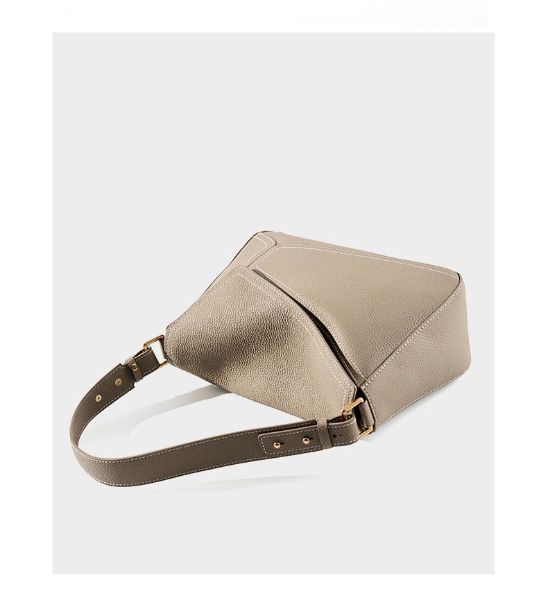 Borse da donna, borsa a tracolla singola, borsa geometrica da donna, borsa a cuscino in vera pelle, borsa a tracolla in pelle di mucca, borsa da pendolare_voghion.com