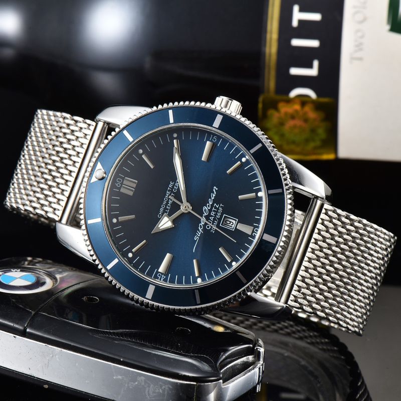 2023 Men's Three Needle Quartz Watch Alloy Steel Case With Calendar Function Goods_voghion.com