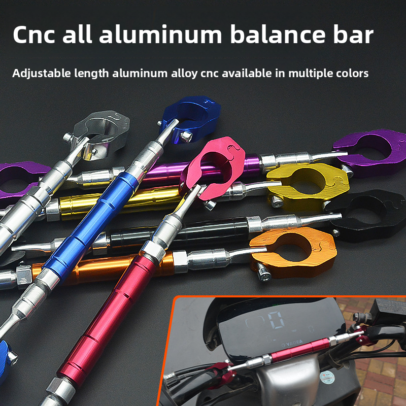 Motorcycle Modification Thickened Crossbar Extension Handlebar Balance Pull Rod Electric Vehicle Reinforced Headstock_voghion.com