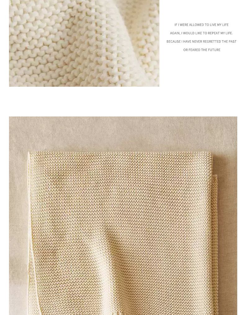 Zahome's same pure color cotton knitted baby simple nap multi-purpose thread blanket, air-conditioned leisure blanket_voghion.com