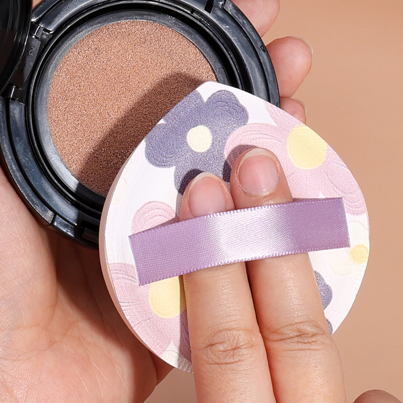 Trucco da donna 1 spugna Uso asciutto e bagnato Trucco Bolla in polvere Bolla in morbido cotone Trucco viso Strumenti di bellezza per donna_voghion.com