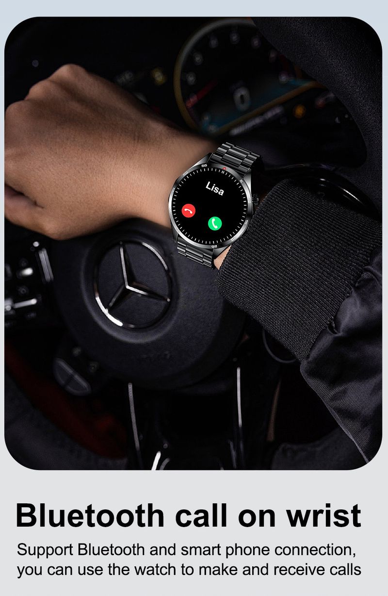 LEMFO Smart Watch With Bluetooth Calling, HD Display, Fitness & Health Tracking For Men & Women – GTS4/LT09 Model, Waterproof, Heart Rate_voghion.com