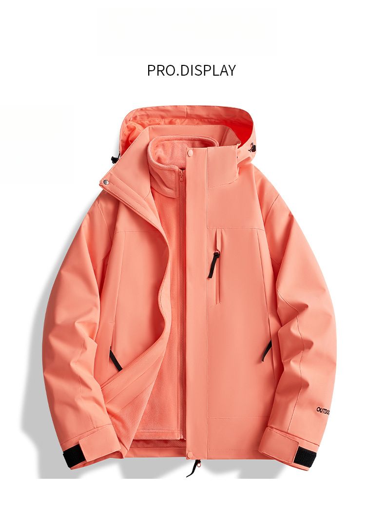 Giacca invernale autunnale, tuta da trekking staccabile 3 in 1 per uomo e donna, set da due pezzi, acquisto di gruppo_voghion.com