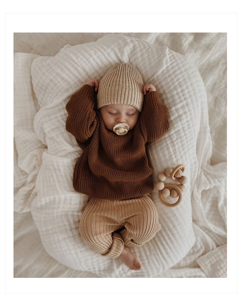 Ins hot style foreign trade cross-border children's clothing baby sweater baby boy girl child autumn and winter loose knitted jacket_voghion.com