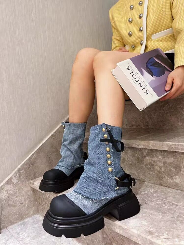 Bottes de cowboy à muffins de niche Bottines tendance_voghion.com