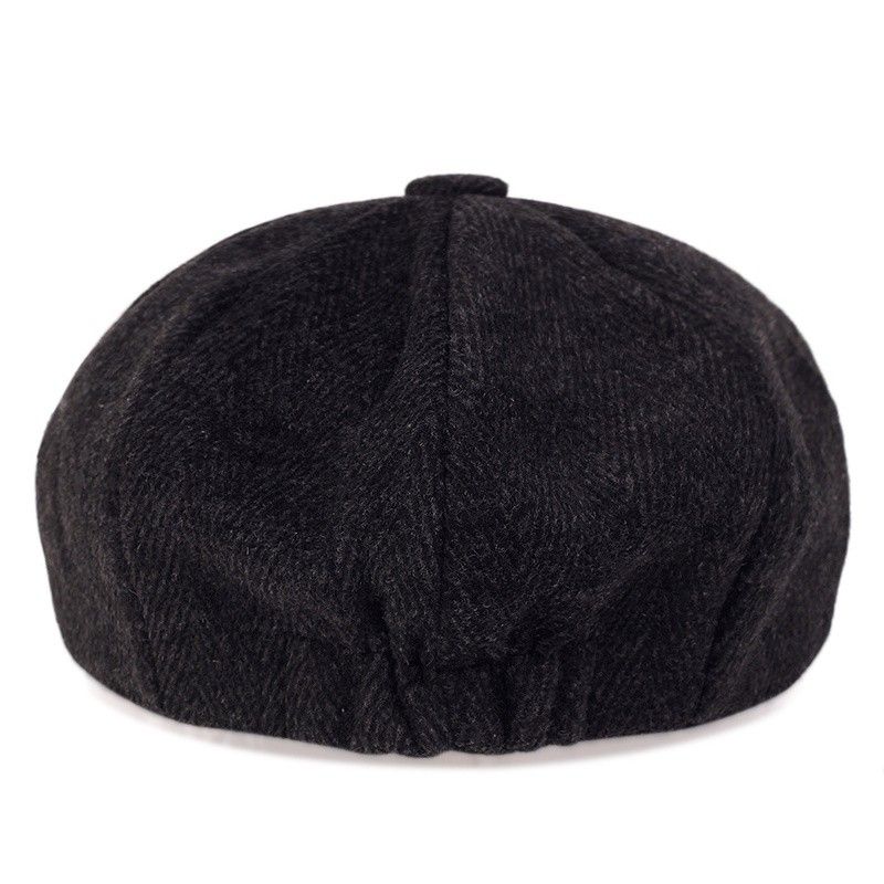 Nuovi arrivi Uomo Tweed Newsboy Hat Berretto a spina di pesce Gatsby Cappelli Street Visiera Ottagonale con visiera Berretti Inverno Primavera Hip Hop Berretti_voghion.com