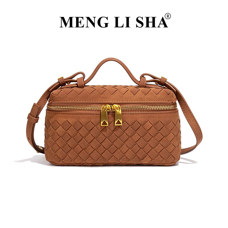 Herbst Winter Neue Matte Handgewebte Mittagessen Trendy Fashion Single Shoulder Crossbody Handheld Box Bag_voghion.com