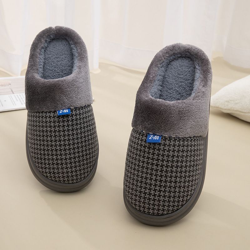Warm im Herbst und Winter, dicke Sohlen für den Innenbereich, bequeme Füße, rutschfest. Sie bestehen aus und werden mit zusätzlichem Fleece geliefert_voghion.com