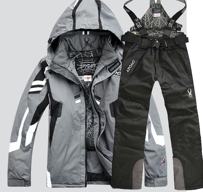 Ein neues Skianzug-Set, wasserdicht, kältebeständig, Thermo-Herrenhose, Baumwolljacke, Bergsteigen, Outdoor, L_voghion.com