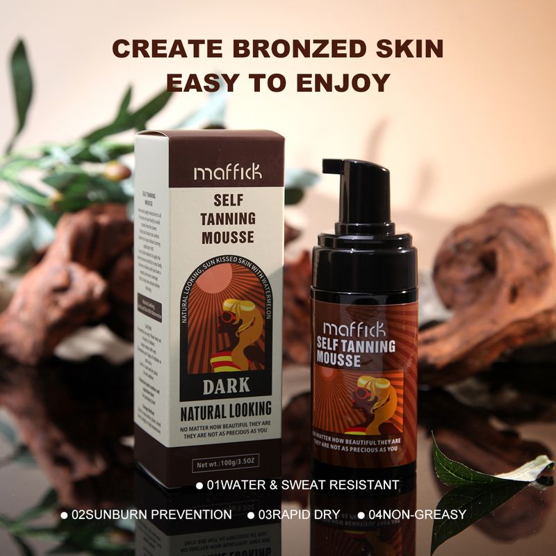 Scrub e trattamenti per il corpo Maffick Tanning Mousse Bubble Bronze Sun Free Sunbathing Sun Boosting Spot_voghion.com