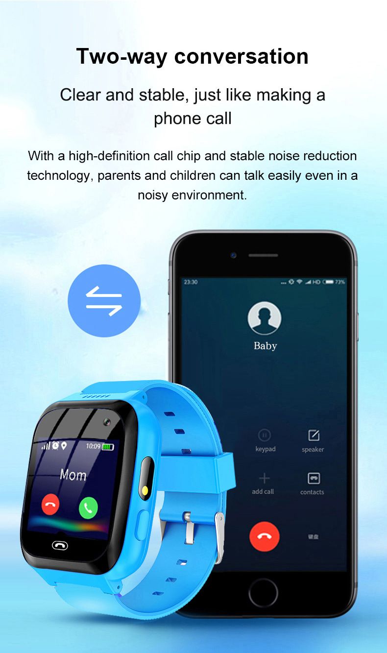 Smart watch children's phone music photo flashlight gift A7 children's smart wearable watch_voghion.com