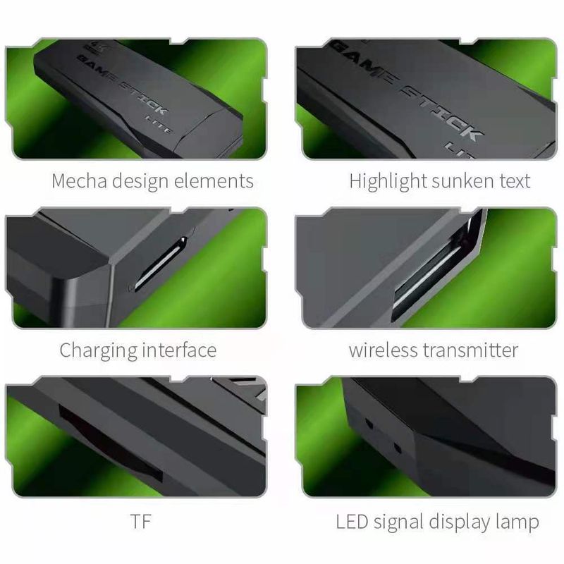Console de jeu HDMI haute définition avec contrôleur double lecteur sans fil classique M8 Home TV_voghion.com