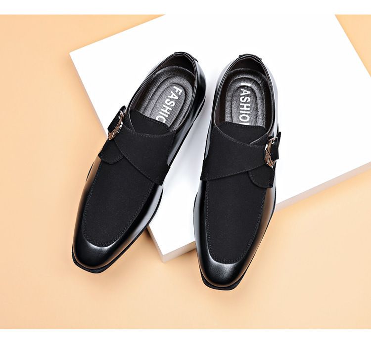 Scarpe Oxford eleganti casual da uomo, con lacci, per ufficio, feste e uso quotidiano_voghion.com