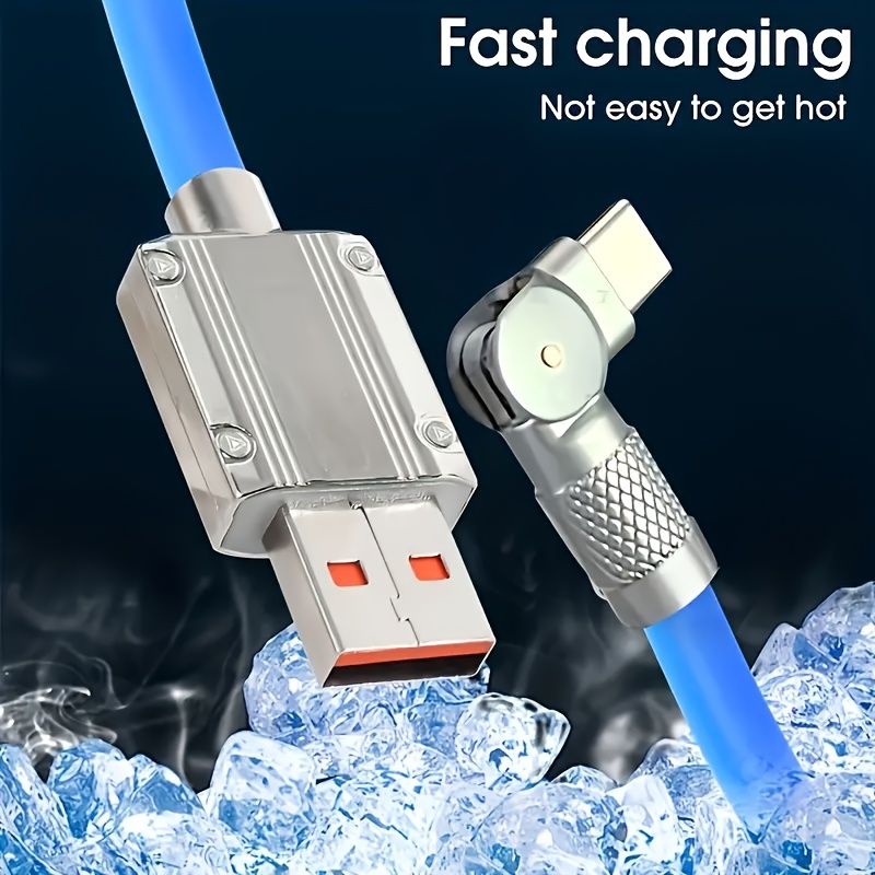 Das ultraschnelle USB-C-Ladedatenkabel eignet sich zum Laden von Kabeln von Xiaomi Redmi POCO, Samsung S23, S22, S21, Huawei Mate 40, Honor OPPO und VIVO_voghion.com