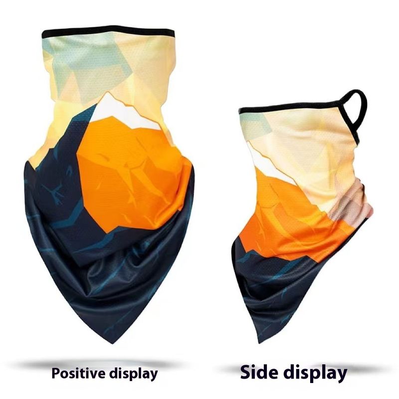 Maschera solare triangolare in seta ghiacciata, scudo, ciclismo all'aperto, pesca, sciarpa antivento, viso da uomo e da donna_voghion.com