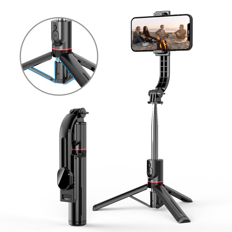 Bluetooth Handheld Telescopic Mobile Phone Selfie Stick, Tripod Micro-single Camera Holder Outdoor Live Broadcast_voghion.com