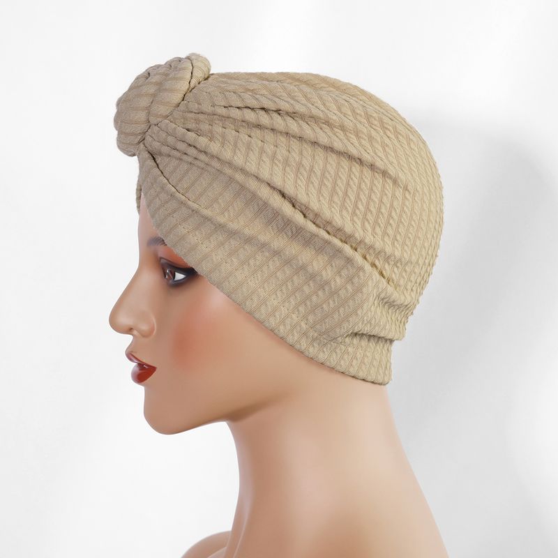 Thickened Elastic Flower Headscarf Hat - Ethnic Style Twisted Warm Hat (Fashionable & Versatile, European & American Design, Winter Headwear)_voghion.com