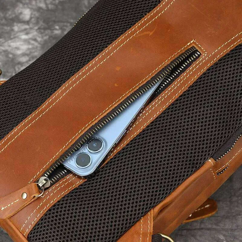 Designer Luufan Herren Brust Echtes Leder Schulter Messenger Männliche Sling Bags Reise Day Pack Tablet Design Crossbody_voghion.com