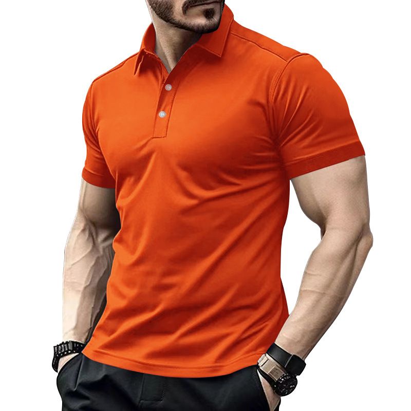 Męska nowa koszulka polo z krótkim rękawem, modna, z klapami, sportowa, outdoorowa, koszulka z krótkim rękawem_voghion.com