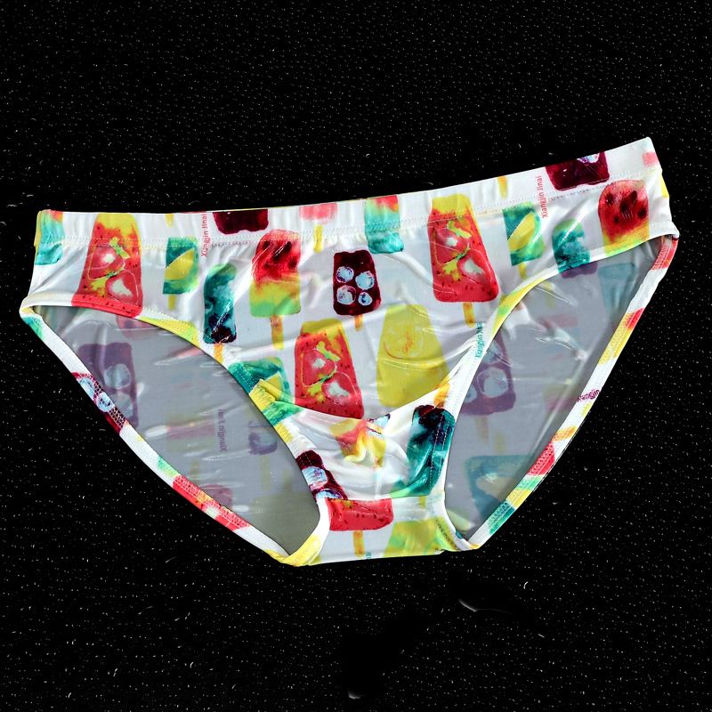 Slip a triangolo da uomo 2025d, nuovi, in seta di ghiaccio, traspiranti, sexy, stampati, ad asciugatura rapida, comodi e alla moda._voghion.com