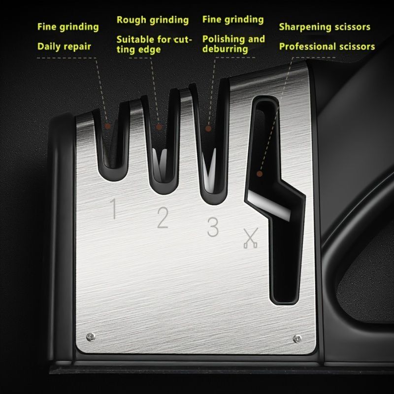 Handheld Sharpening Of Kitchen Nonslip Tool Kinds 1pc Knife 4 Quick Multifunctional Base_voghion.com