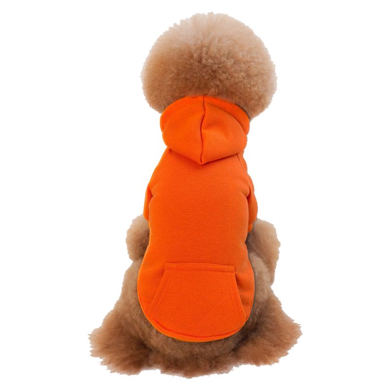 Furnizare transfrontalieră de modă caldă britanică scurtă pisică albastră Teddy câine mijlociu și mic cu glugă haine pentru câini pulover pentru animale de companie_voghion.com
