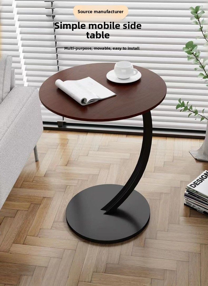 Table d'appoint moderne pour canapé, petite table basse, étagère de rangement simple pour chevet._voghion.com