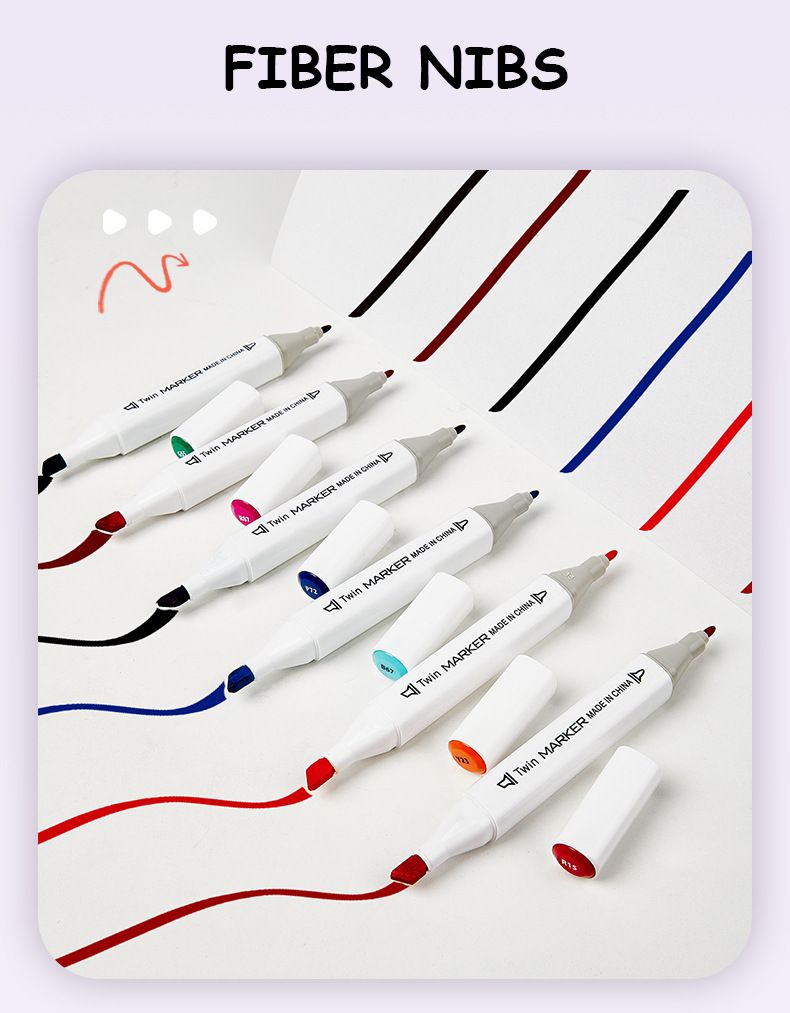 Ensemble de 80 marqueurs à double pointe pour enfants et étudiants : des marqueurs de couleur éclatants, non toxiques et lavables pour le dessin, l'esquisse et les projets scolaires._voghion.com