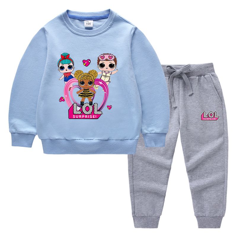 Ropa para niños Primavera y otoño 2024 Nueva ropa para niños Suéter para niños Pantalones Dibujos animados Dos piezas Bebé Algodón Manga larga Traje_voghion.com