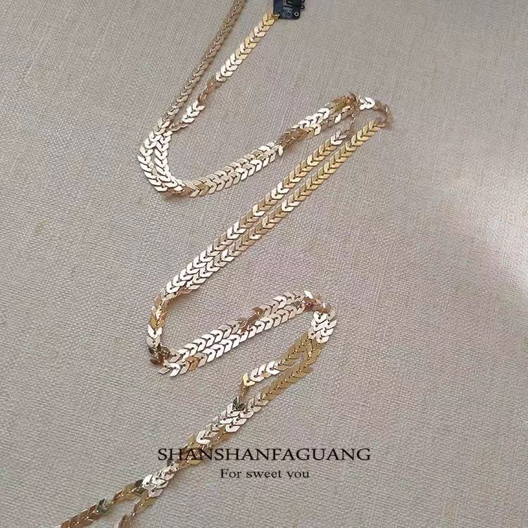 Francuski retro lančić za kosu s ušima od zlatne pšenice, ženski Xia Chaoxian vjenčani ukras za glavu, univerzalni dodaci za kosu, ukosnica za kosu s repom_voghion.com