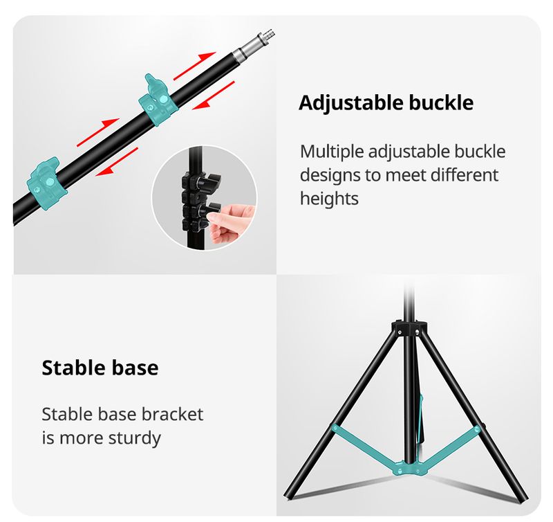 1 trépied de sol réglable pour iPad Air Pro 12,9 pouces, Mini Xiaomi 4-13 pouces_voghion.com