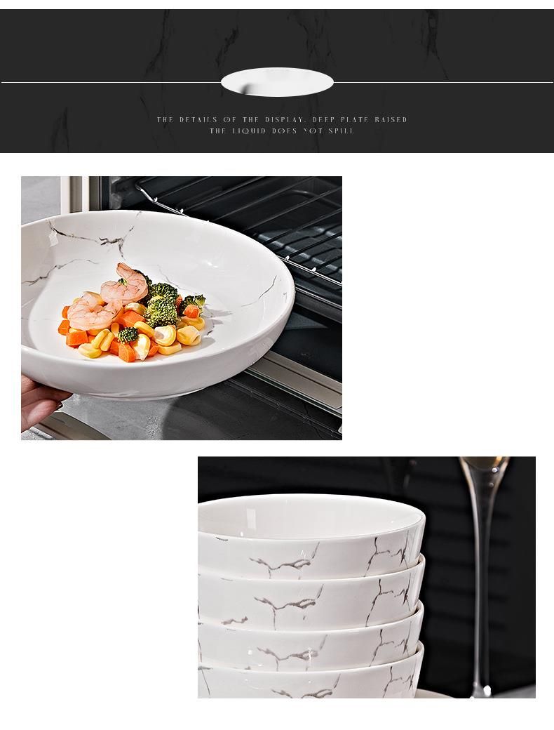 Underglaze Color Bowl Plate Set For Use, High-Quality Aesthetic Bowl, Plate, And Chopsticks Combination, Home High-End_voghion.com