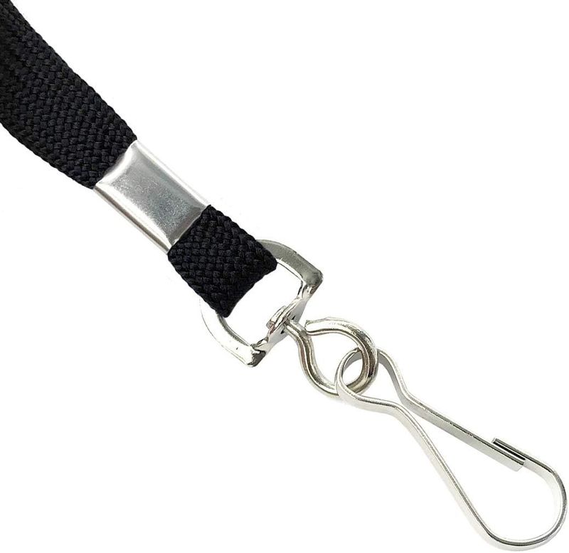 Cross-border 10mm Hollow Lanyard Rotating J-shaped Hook Clip Badge Mobile Phone Sling Camera Trendy Neck Lanyard_voghion.com