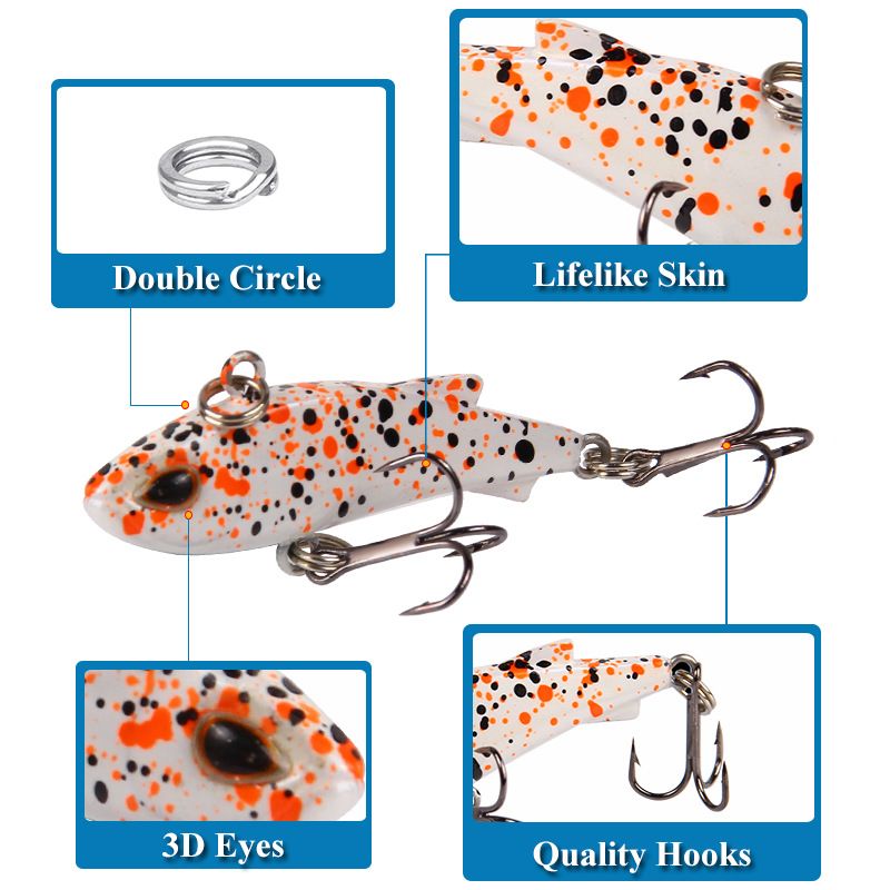 Nuovo 4,5 cm/4 g Micro oggetti da lancio a lunga distanza Luya Bait VIB Sinking And Shaking Vibration Simulation Hard Bait Attrezzatura da pesca_voghion.com