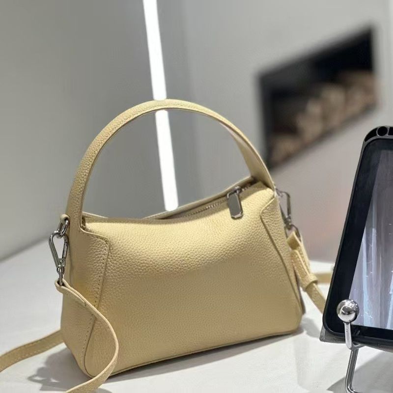 Handbag 2025 New Fashion Single Shoulder Crossbody Small Square Genuine Leather Women's Niche Design Dumpling Bag_voghion.com