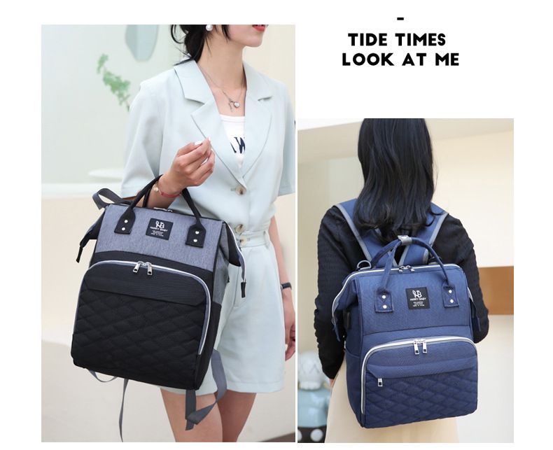 Diaper Bags Backpacks New Large Capacity Multifunctional Mom Usb Charging Oxford Cloth Portable Mother and Baby Bag_voghion.com