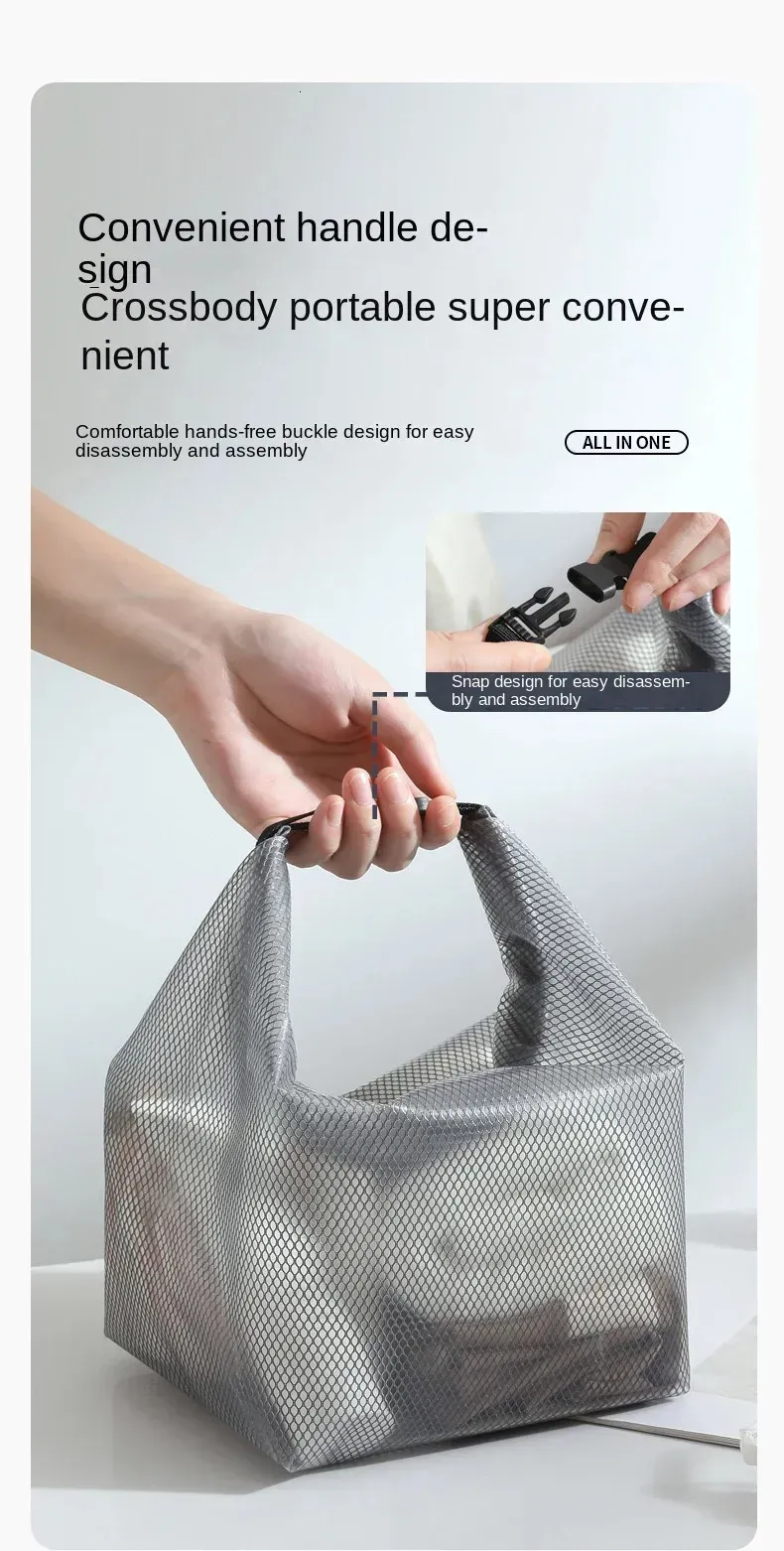 Borsa a rete impermeabile trasparente, pochette da viaggio per trucco, per uso quotidiano, regalo estivo da spiaggia 250318l_voghion.com